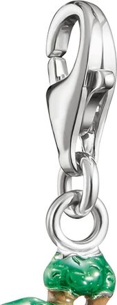 Thomas Sabo pendente charm bonsai originale in argento, nero, verde