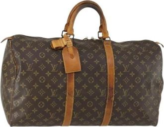 Louis Vuitton Pre-owned Weekend Bags, female, Brown, Size: ONE SIZE Pre-owned Weekend Bag