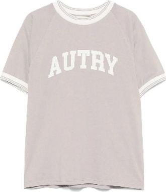 Autry College Tee - Dames - T-shirts - Grijs - L - Katoen - Tops