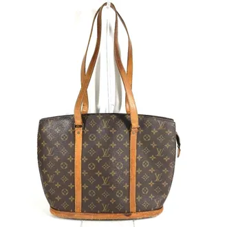 Louis Vuitton Brown Monogram Canvas Shoulder Bag Tote Bag (Pre-Owned)
