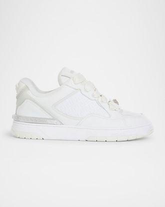 【VERSACE】 white sneakers （関税送料込） Versace White Suede and PVC Chain Reaction Sneakers Size 42