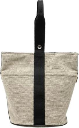Herm&egrave;s Pre-owned Bucket Bags, female, White, Size: ONE SIZE Pre-owned Saxo MM Bucket Bag