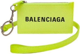 Balenciaga Pre-owned Bags, unisex, Green, Size: ONE SIZE Pre-owned Coin Card Holder