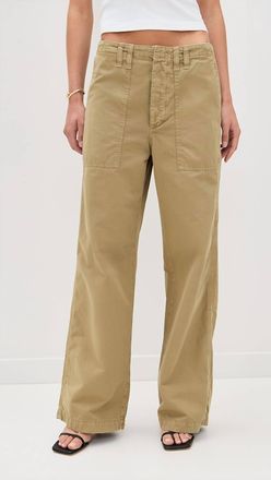 A Gold E Yuna Utility Pant In Crocodile