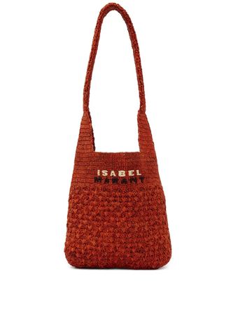 Isabel Marant small Praia bag - women - Raffia - One Size - Red