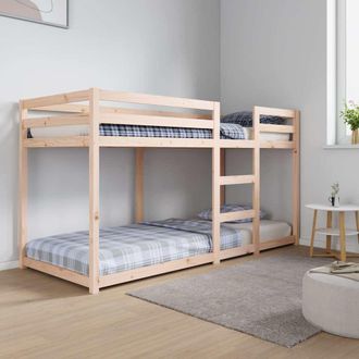 vidaXL Letto A Castello 80x200 Cm In Legno Massello Di Pino - Vidaxl