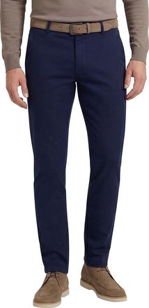 Meyer katoenen broek Meyer Bonn donkerblauw flatfront