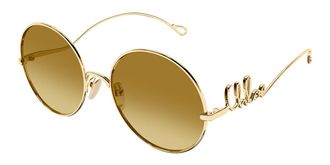 Chlo&eacute; CH0372S 003 Womens Sunglasses Gold Size 56