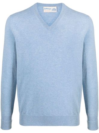 Ballantyne V-neck cashmere jumper - men - Cashmere - 56 - Blue