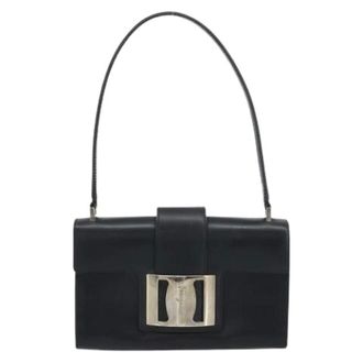 Ferragamo Pre-owned Shoulder Bag - Dames - Pre-owned - Zwart - Maat: ONE Size Leer