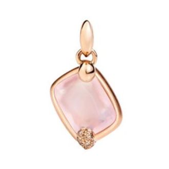 POMELLATO Portret Hanger Oorbellen - Dames - Oorbellen - Roze - ONE Size - Accessoires