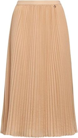 Silvian Heach Geplooide Midi Rok - Dames - Midirokken - Roze - S - Polyester - Rokken