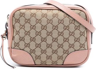 Gucci Pre-owned Womens Gg Canvas Bree Crossbody - Tan Textile - One Size