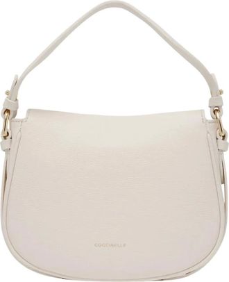 Coccinelle Mini Bags, female, White, Size: ONE SIZE Handbag Micro Grainy