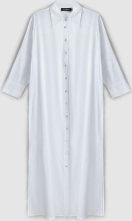 Jeanne Vouland Robe Chemise Nina Voile Coton Blanc