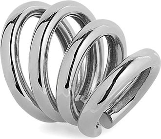 Paco Rabanne Zilveren Punk Oormanchet - Dames - Oorbellen - Grijs - ONE Size - Accessoires