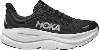 Hoka One One Bondi 9 1162012-BWHT Sneakers Womens Black Lace-Up Running Shoes