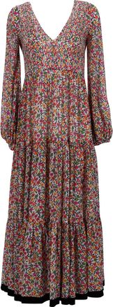 Rixo Brooke Midi Dress in Floral Print Modal