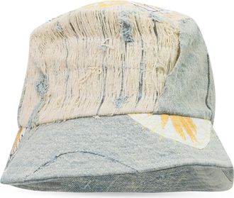 Who Decides War by Ev Bravado Blue Daisy Upcycled Bucket Hat