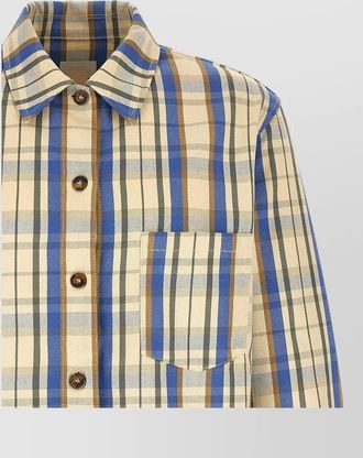 A.P.C. checked cotton overshirt