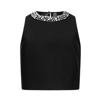 Liu Jo Dames, Blouses & Shirts, Zwart, Maat: M Poliester