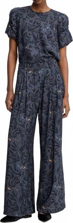 Munthe Lustanna Short Sleeve Blouse In Black