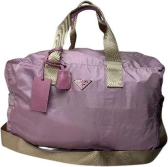 Prada Pre-owned Weekend Bags, female, Purple, Size: ONE SIZE Pre-owned Weekend Bag
