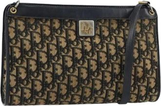 Dior Pre-owned Cross Body Bags, female, Multicolor, Size: ONE SIZE Pre-owned Vintage Canvas Shoulder Bag