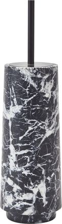 Aquanova Handgefertigter, luxuriöser Toilettenbürstenhalter Orion aus Marmor, Schwarz