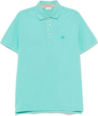 Etro Green Polo Shirt Short Sleeves