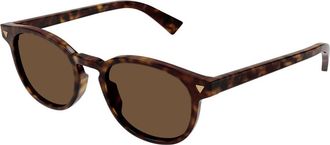 Bottega Veneta Stijlvolle zonnebril in Havana/Bruin - Heren - Zonnebrillen - Bruin - 50 MM - Accessoires