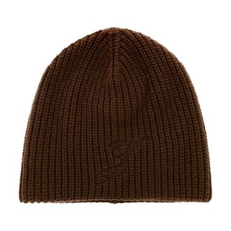 Jacquemus Espiral Wool Beanie - unisex - Accessoires - Bruin - Maat: ONE Size Wol