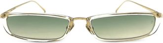 Linda Farrow Occhiali da sole rettangolari - Oro