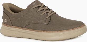 Skechers Mens Slip In Hyland Mens Canvas Shoes - Tan - Size: 12