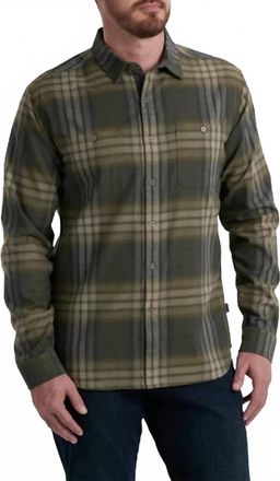 K&uuml;hl Fugitive Flannel Long Sleeve Shirt In Smokey Sage