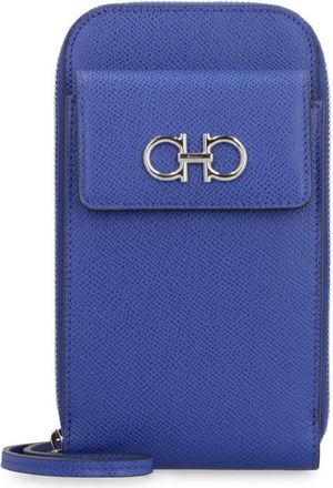 Ferragamo Leather Gancini Smartphone Holder