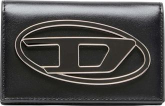 Diesel 1DR Bi-fold Kaarthouder - Dames - Portefeuilles - Zwart - ONE Size - Accessoires