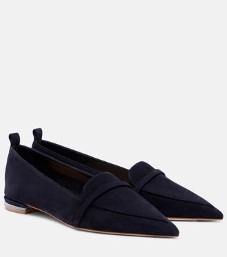 Malone Souliers Dora 10 suede loafers