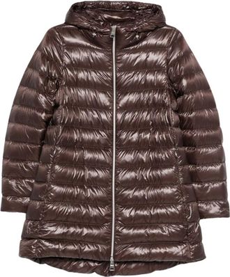 Herno Short Down Jacket - Dames - Winterjassen - Bruin - M - Nylon - Jassen