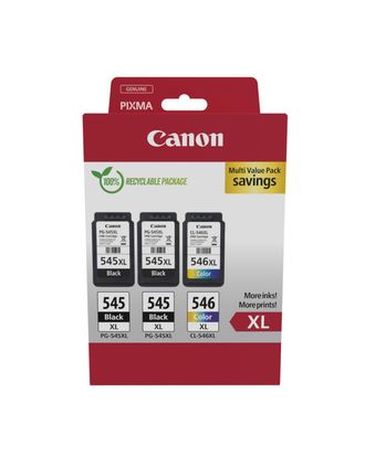 OEM Canon 8286b013 Cartucho De Tinta 3 Pieza(s) Original Alto Rendimiento (xl) Negro, Cian, Magenta, Amarillo