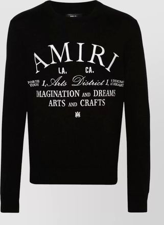 Amiri graphic print crew neck long sleeve sweatshirt