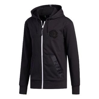 adidas Rose Wntr Hood Basketball Hooded Jacket Black EC6236
