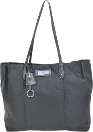 Prada Pre-owned Etiquette tote - Dames - Vintage Shopper - Zwart - ONE Size - Nylon - Vintage