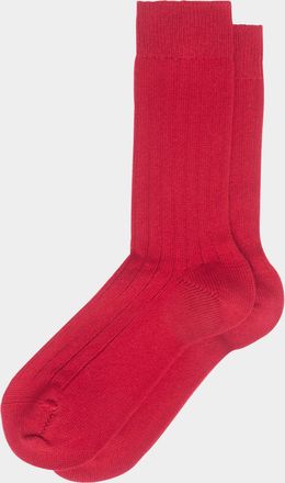 Maria La Rosa Womens Ribbed Cashmere Socks One Size
