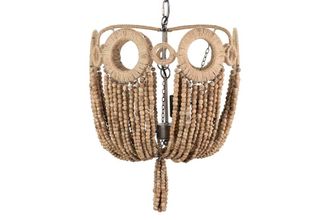 Adda Home Lámpara natural de yute 46x46x52cm