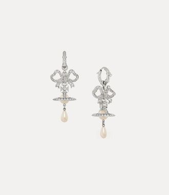 Vivienne Westwood Rigoberta Pearl Earrings Platinum-white-crystal-creamrose-pearl Platinum-white-crystal-creamrose-pearl Women