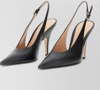 Gianvito Rossi sofia leather slingback pumps pointed toe