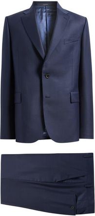 Paul Smith Camberwell Tailored Fit Dark Navy Wool Suit in 49_Very Dark Navy at Nordstrom, Size 46