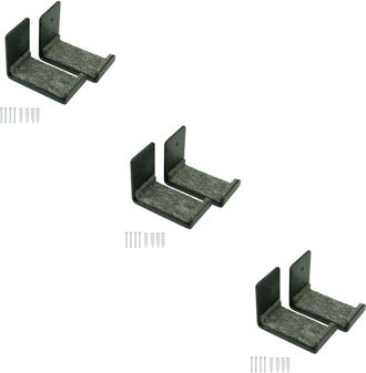 OEM Estanter&iacute;a Multifuncional De Metal Gris De 6 Piezas Para Montar En La Pared, Ideal Para Practicar Snowboard