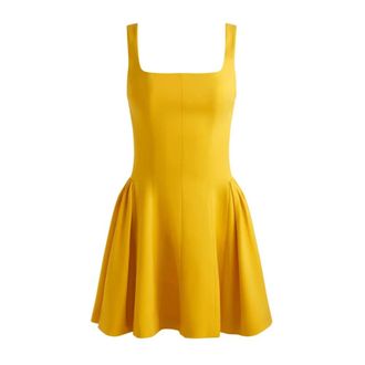 Alice & Olivia Korte Jurk - Dames - Korte kleedjes - Geel - XS - Kleedjes